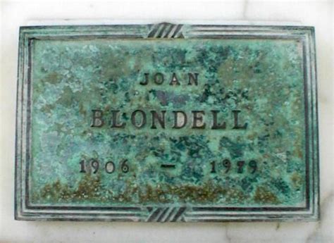 Joan Blondell 1906 1979 Find A Grave Photos Grave Memorials