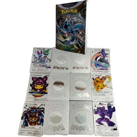 UDATOYS Pokemon Oyun Kartı Silver Card Gümüş Kabartma Fiyatı