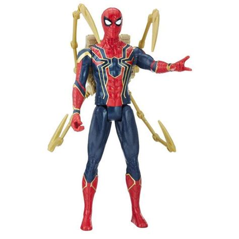 Boneco Homem Aranha Iron Spider Titan Hero Power Fx Guerra