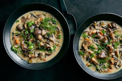 Slow Cooker Mushroom And Wild Rice Soup Recipe Nyt Cooking