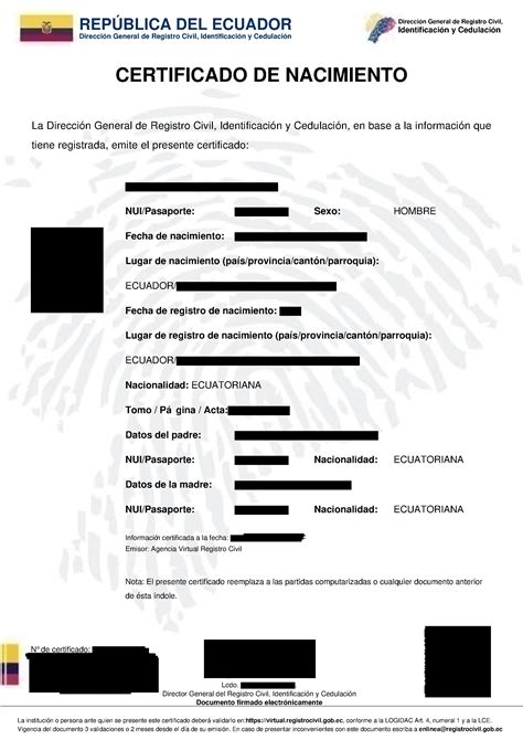 Certificado De Nacimiento Template Images And Photos Finder Porn Sex