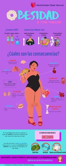 Obesidad Infografía Maryuri Gonzales Udocz