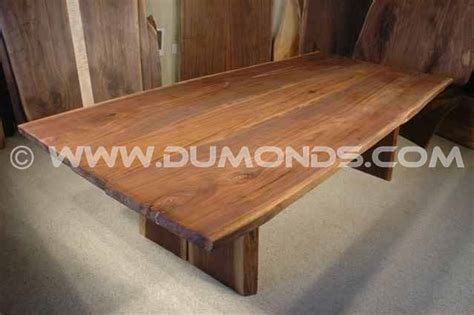 Walnut Slab Custom Made Dining Room Table Dumonds Custom Furniture