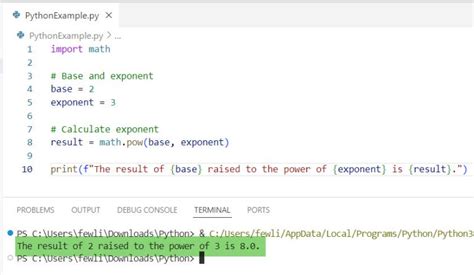 Exponents In Python Python Guides