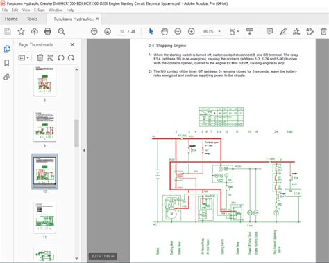 Furukawa Hcr Edii Hcr D Ii Electrical Systems Engine Starting