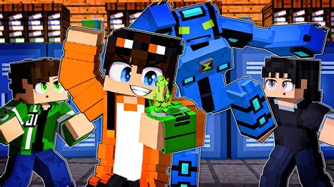 Usei O Omnitrix Aliens Supremos Na Escola De Ben No Minecraft