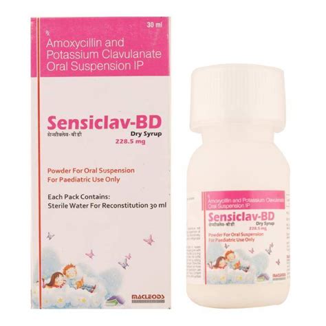 Sensiclav Bd Infection Dry Syrup 228 5 Mg Price From Rs 33 19 Unit Onwards Specification And