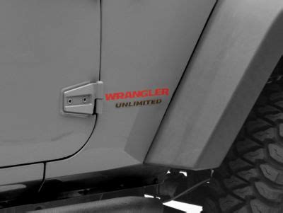 Jeep Licensed By Redrock Jeep Wrangler Wrangler Side Logo Red J