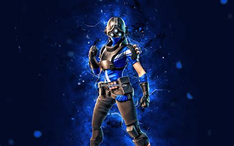 Trilogía Luces De Neón Azules Fortnite Battle Royale Personajes De Fortnite Fondo De Pantalla