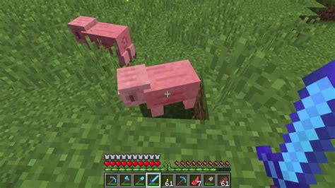 How To Get The Raw Porkchop Item Minecraft Youtube