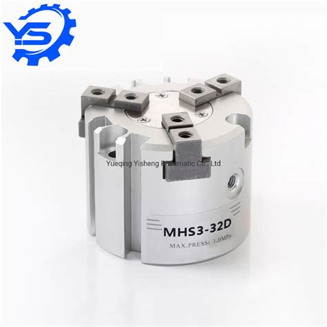 3 Finger 3 Jaw SMC Parallel Pneumatic Robot Gripper Cylinder Mhs3 Robot