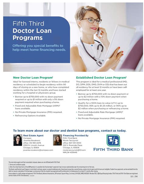 Special Doctor Loan Home Purchase Mortgage Financing by Fifth Third Bank