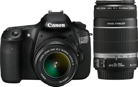 Canon EOS 60D Kit 18-55mm + 55-250mm Canon IS II au meilleur prix sur ...
