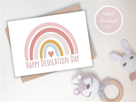 Dedication Card Baby Dedication Card Happy Dedication On Your