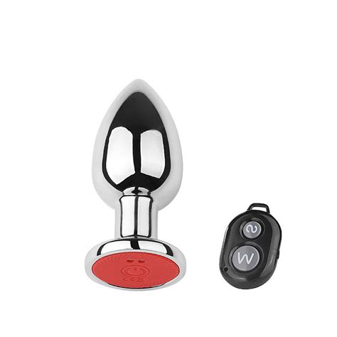 Plug Anal Metal 10 Modos de Vibração Controle Recarregável SX Secret Xshop Sex Shop