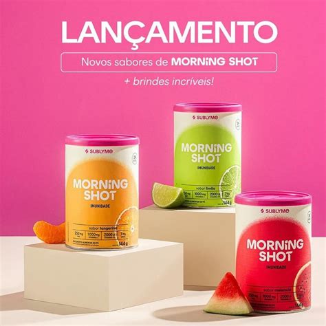 O momento tão esperado chegou os três sabores de Morning Shot estão