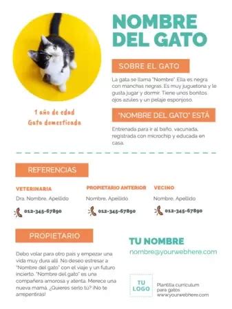 Plantillas De Curr Culums Para Perros O Gatos