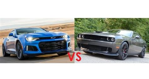 Tale Of The Tape Chevrolet Camaro Zl1 Vs Dodge Challenger Srt Hellcat