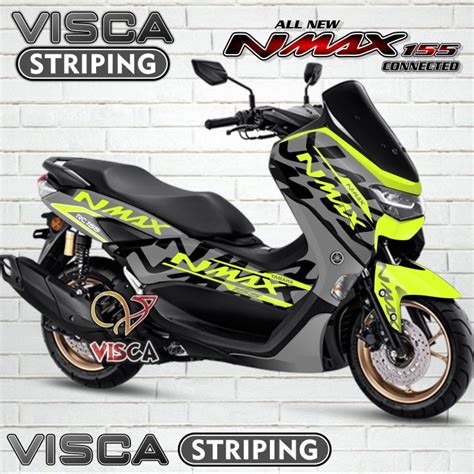 Stiker Striping Nmax New Full Body Variasi Green Lime