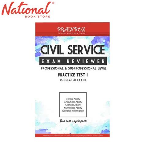 Brainbox Civil Service Exam Practice Test Paper Trade Paperback