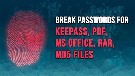 How To Break Passwords For Different File Formats Youtube