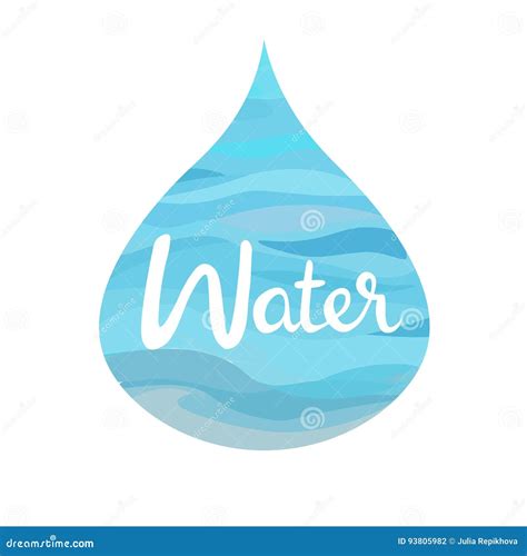 Water Symbol Of The Four Elements Vector Illustration Cartoondealer