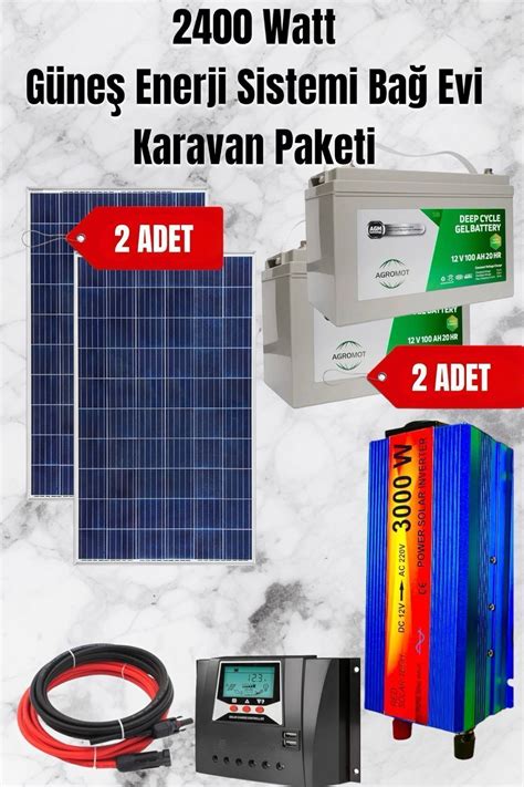 maxcam 2400 WATT TV Buzdolabı Aydınlatma İçin Güneş Enerji Sistemi