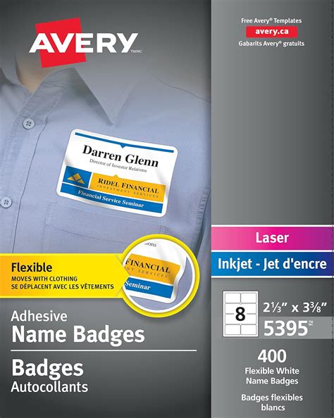 Avery Flexible Name Badges For Laser And Inkjet Printers X