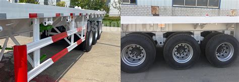 3 Axles Flatbed Trailer Expsinotruk