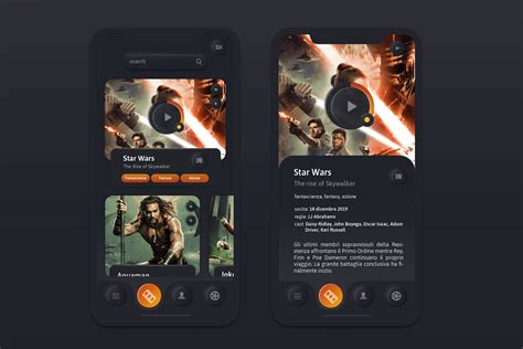 Ui For A Movie App Behance