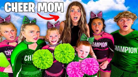 I Became A Cheer Mom To My Six Siblings For 24 Hrs Emotional Youtube