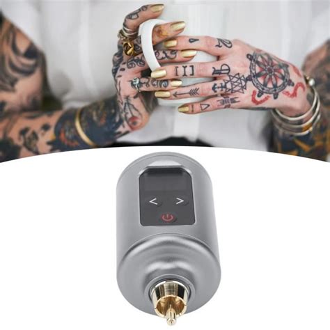 Mxzzand Alimentation pour machine à tatouer Alimentation électrique fil