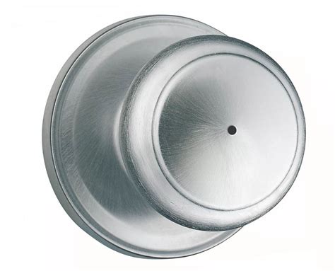 Weiser Troy Privacy Bed Bath Knob 26d Satin Chrome 9ga3310 130 At Trail Building Supplies