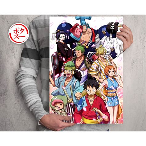 Poster Collection A3 Anime One Piece A Red Satmpede Wano Movie