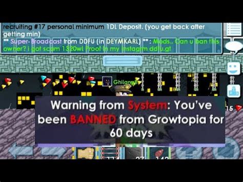 Why All Got Banned Growtopia GLITCH AUTO BANNED YouTube