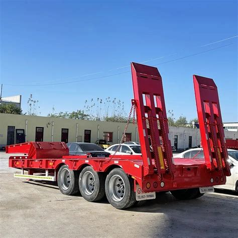 Axles Low Bed Boy Deck Flatbed Container Gooseneck Excavator