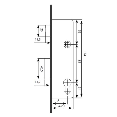 Cerradura Embutir Tesa Serie Modelo Inox Precio Comprar