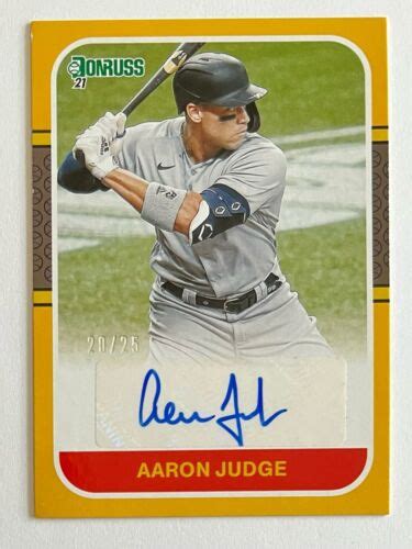 2021 Donruss Aaron Judge 87S AJ 1987 Retro Auto Autograph 25 EBay