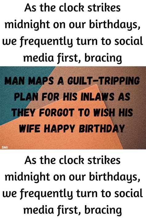 Man Maps A Guilt Tripping Plan For His Inlaws As They Forgot To Wish His Wife Happy Birthday