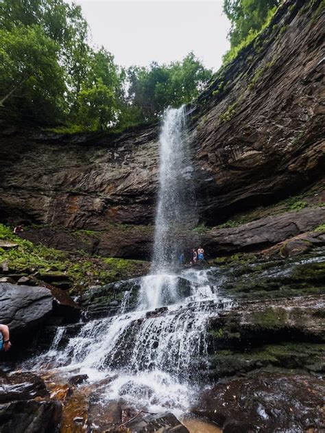 Waterfall and Rock Formation · Free Stock Photo