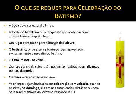 Ppt Ritual Do Batismo De Crian As Powerpoint Presentation Free