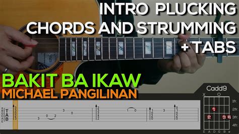 Michael Pangilinan - Bakit Ba Ikaw Guitar Tutorial [INTRO, CHORDS AND ...