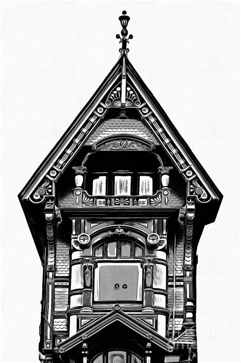 Victorian Architecture Details Turret Digital Art by Edward Fielding - Pixels