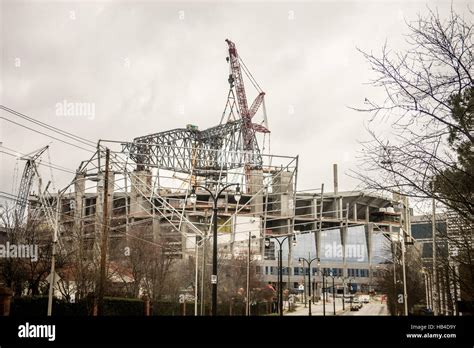 football stadium under construction Stock Photo - Alamy