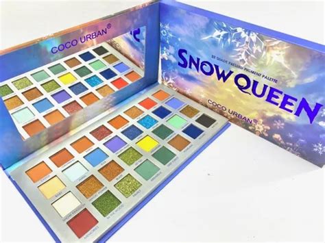Paleta De Sombras Coco Urban Snow Queen Tons De Sombra Nude Mista Fosca E Cintilante