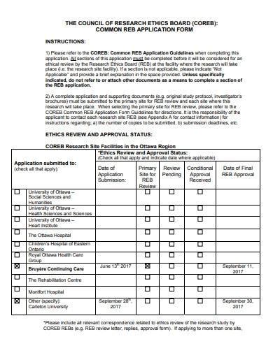 FREE 10 Research Ethics Form Samples Templates In MS Word PDF