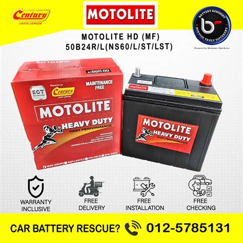 Ns Ls Ns S Motolite Heavy Duty Mf Car Battery Bateri Kereta