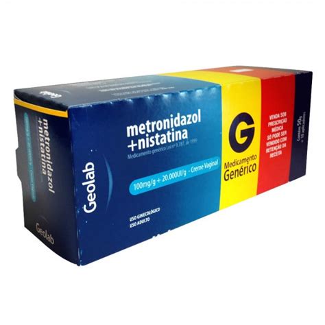 Metronidazol nistatina Creme Ginecológico 50g