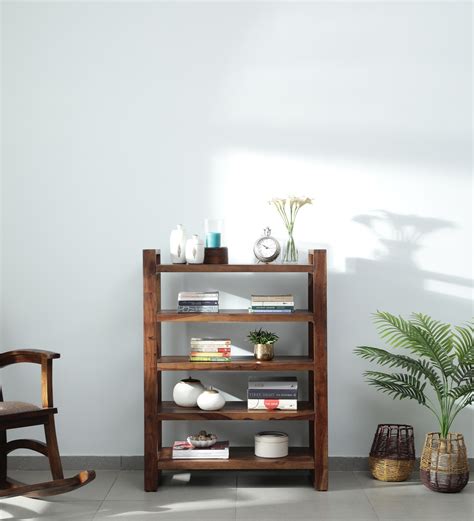 Buy Avian Sheesham Wood Book Shelf In Provincial Teak Finish At 6 OFF