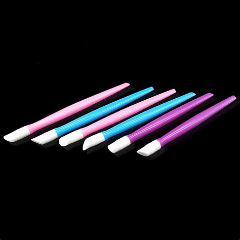 50 Stks Partij Soft Nail Cuticle Pusher Plastic Ru Grandado